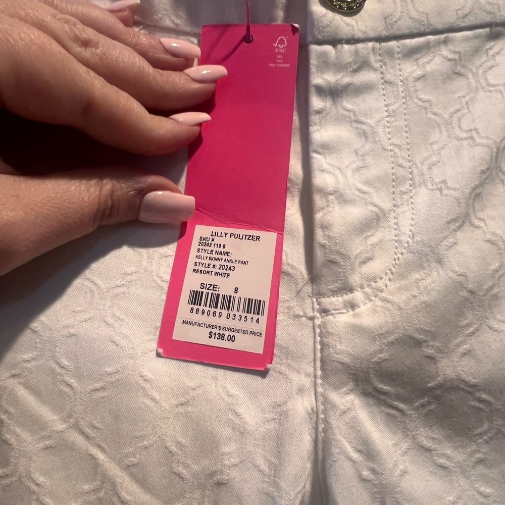 Lilly Pulitzer | 4.4Stars | 29" Kelly Textured Ankle Length Skinny Pant |$138.00 - Picture 5 of 6